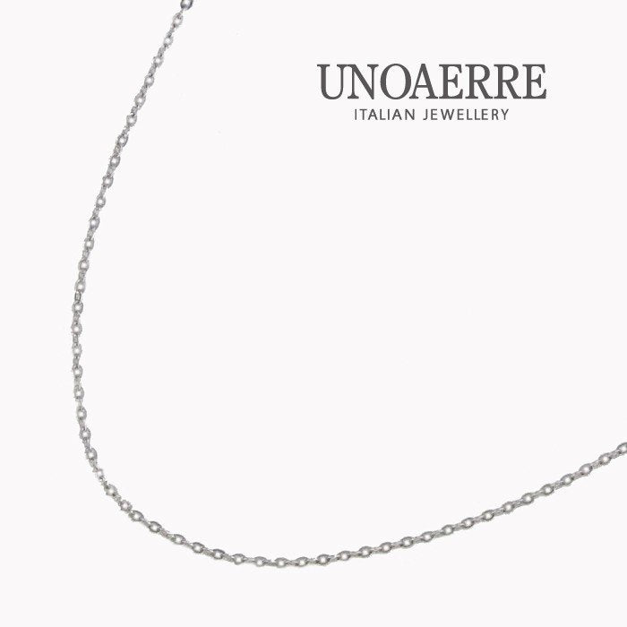 UNOAERRE/ウノアエレ K18ホワイトゴールド カット小豆 ネックレス 44cm（フリー） イタリア製