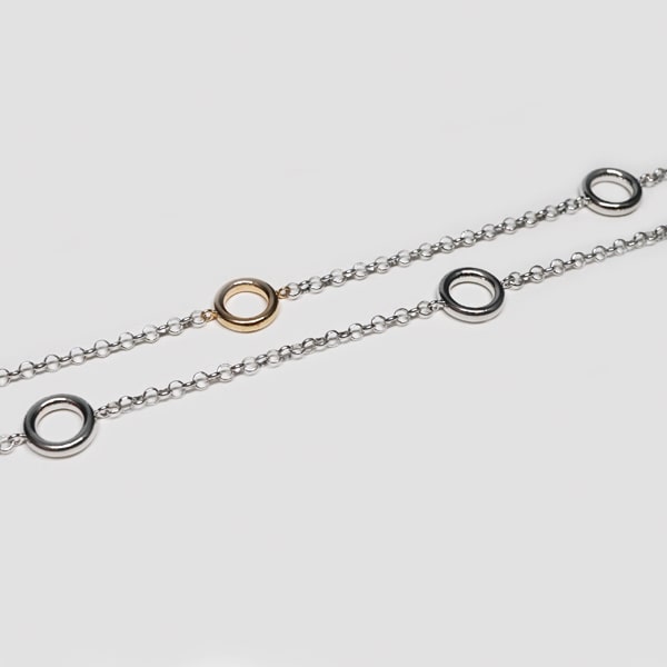 ディアンドディ エレガント Pt850プラチナ K18 ピンクゴールド ダイアモンド ネックレス 日本製