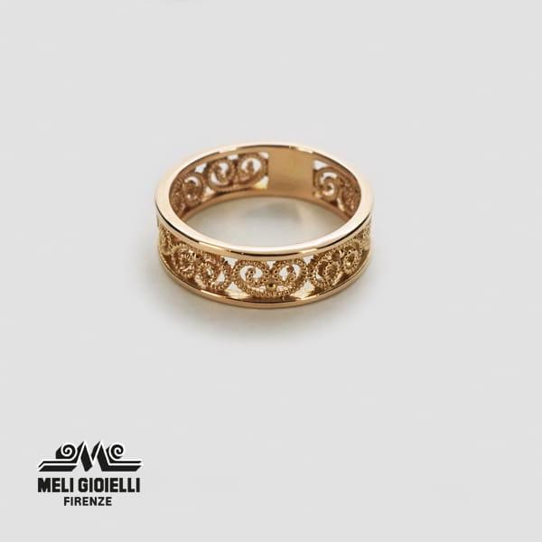 Meli Gioielli/メーリ・ジョイエッリ K18 ピンクゴールド リング イタリア製