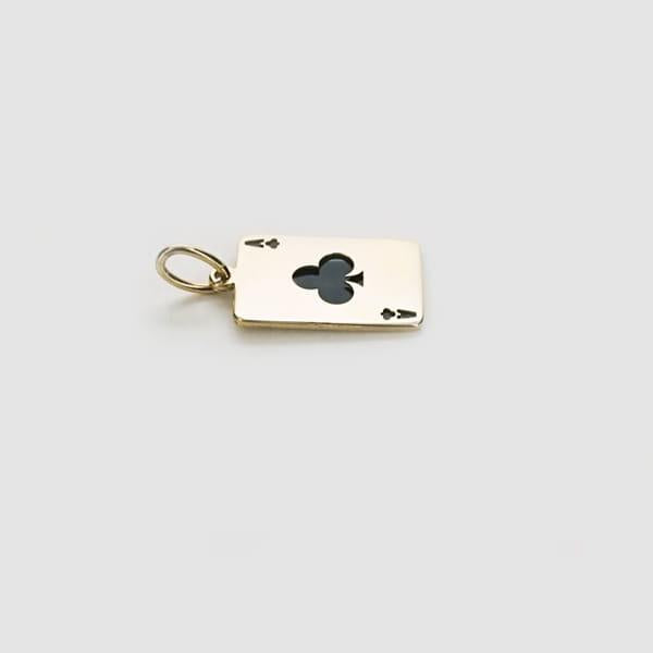 UNOAERRE/ウノアエレ K18 イエローゴールド トランプ ペンダントトップ(1.3 g) イタリア製 / 027819