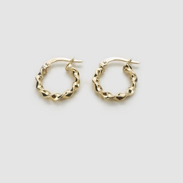 Capricious/カプリシャス K18 イエローゴールド フープピアス イタリア製