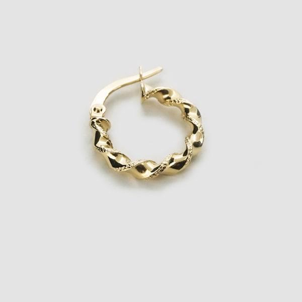 Capricious/カプリシャス K18 イエローゴールド フープピアス イタリア製