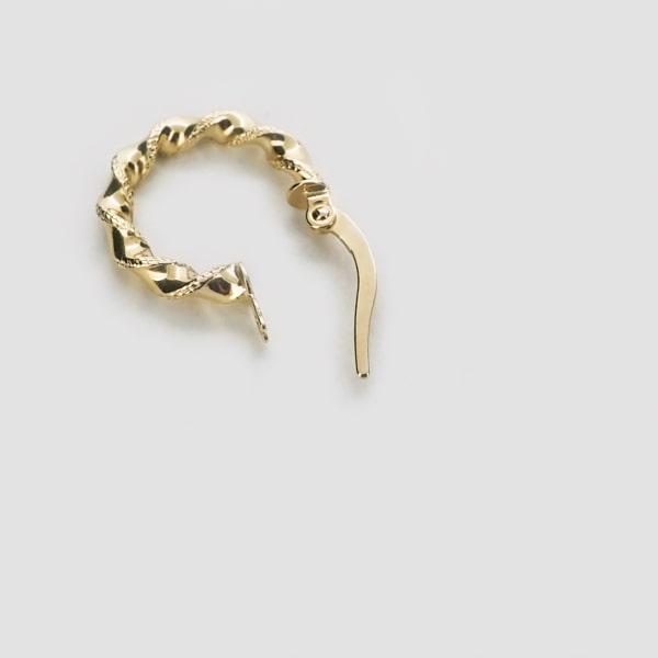 Capricious/カプリシャス K18 イエローゴールド フープピアス イタリア製