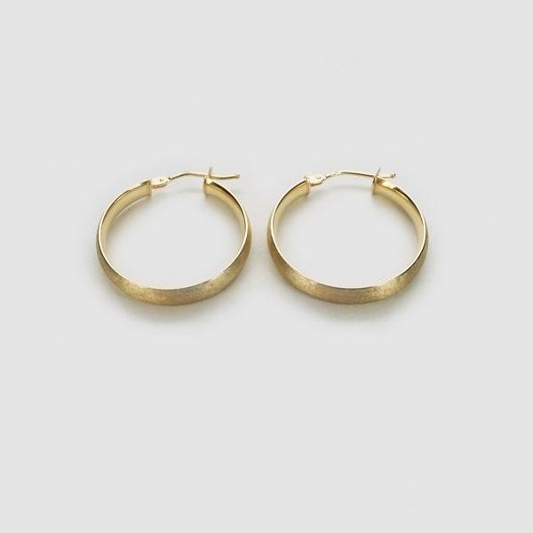 Capricious/カプリシャス K18 イエローゴールド フープピアス イタリア製