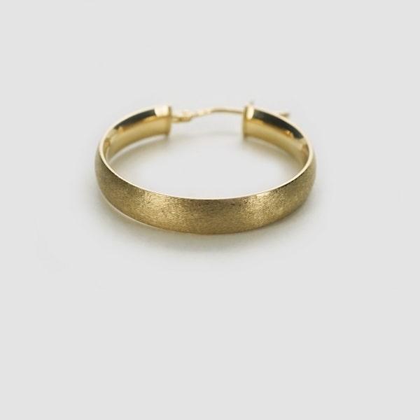 Capricious/カプリシャス K18 イエローゴールド フープピアス イタリア製