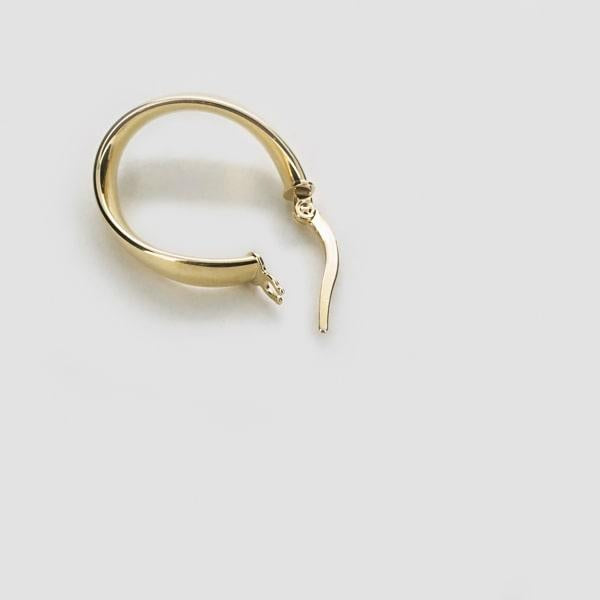 Capricious/カプリシャス K18 イエローゴールド フープピアス イタリア製