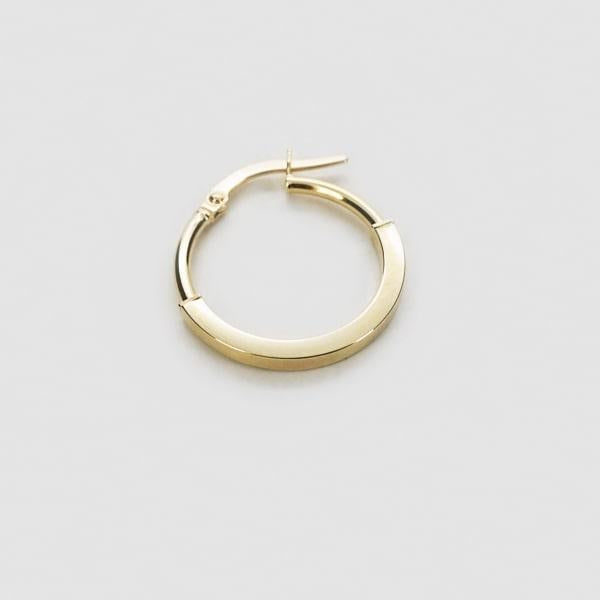 K18 イエローゴールド フープピアス イタリア製