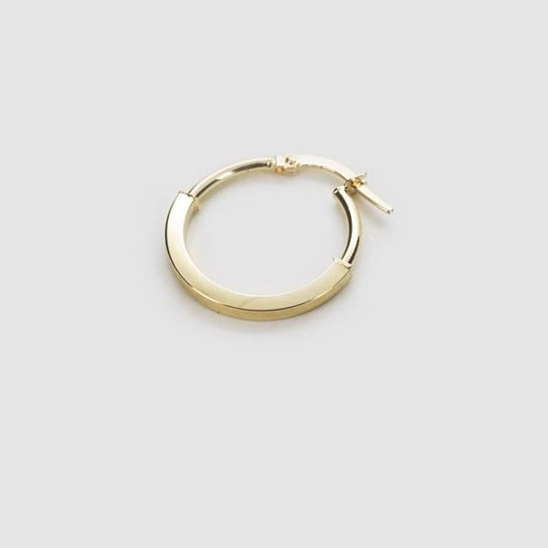 K18 イエローゴールド フープピアス イタリア製