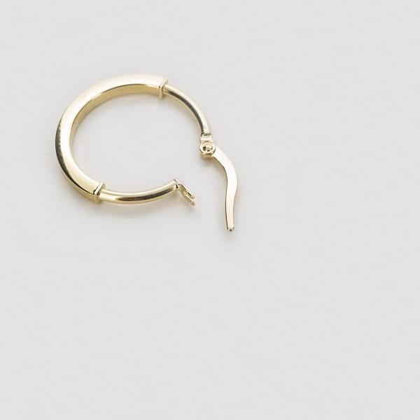 K18 イエローゴールド フープピアス イタリア製