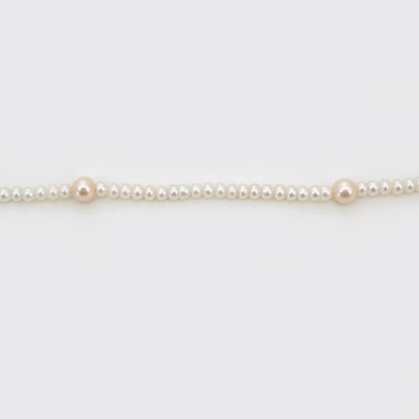 K18 イエローゴールド 淡水 パール ネックレス 日本製