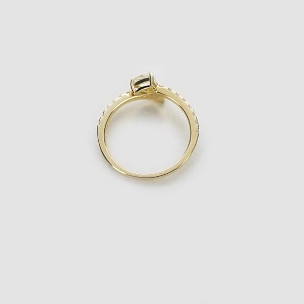 K18 イエローゴールド ダイヤモンド リング 日本製