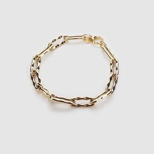 UNOAERRE/ウノアエレ K18 イエローゴールド ブレスレット イタリア製 / 030068/030063