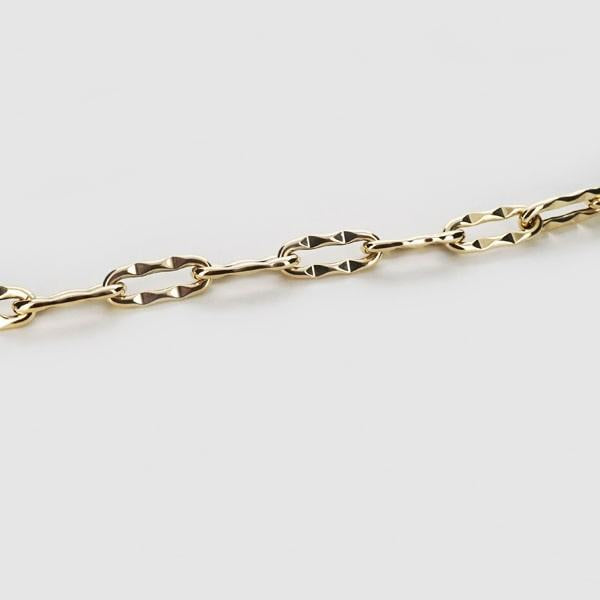 UNOAERRE/ウノアエレ K18 イエローゴールド ブレスレット イタリア製 / 030068/030063