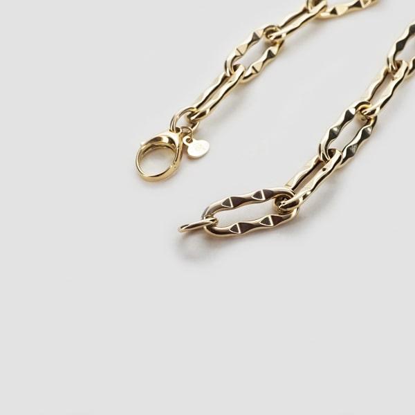 UNOAERRE/ウノアエレ K18 イエローゴールド ブレスレット イタリア製 / 030068/030063