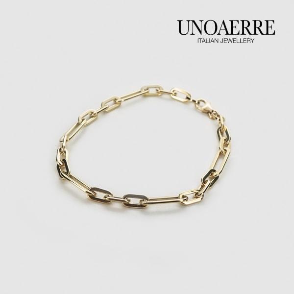 UNOAERRE/ウノアエレ K18 イエローゴールド ブレスレット イタリア製 / 031944