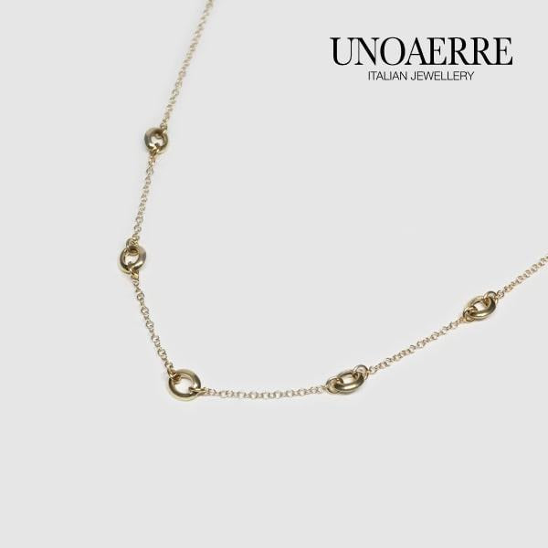 UNOAERRE/ウノアエレ K18 イエローゴールド ネックレス イタリア製 / 031911