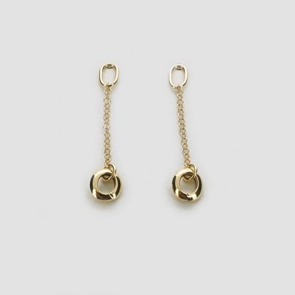 UNOAERRE/ウノアエレ K18 イエローゴールド スタッドピアス イタリア製 / 031928