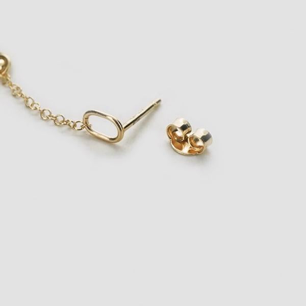 UNOAERRE/ウノアエレ K18 イエローゴールド スタッドピアス イタリア製 / 031928