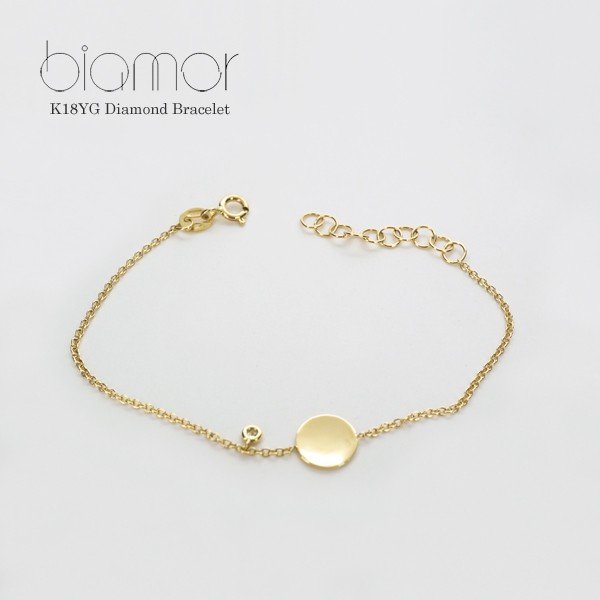 Biamor/ビアモール K18イエローゴールド ダイヤモンド ブレスレット イタリア製