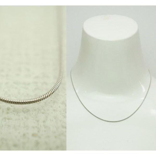 K18ホワイトゴールドネックレス　40センチ K18ホワイトゴールド ネックレス 40cm 5.3g イタリア製– ジュエリー柿屋