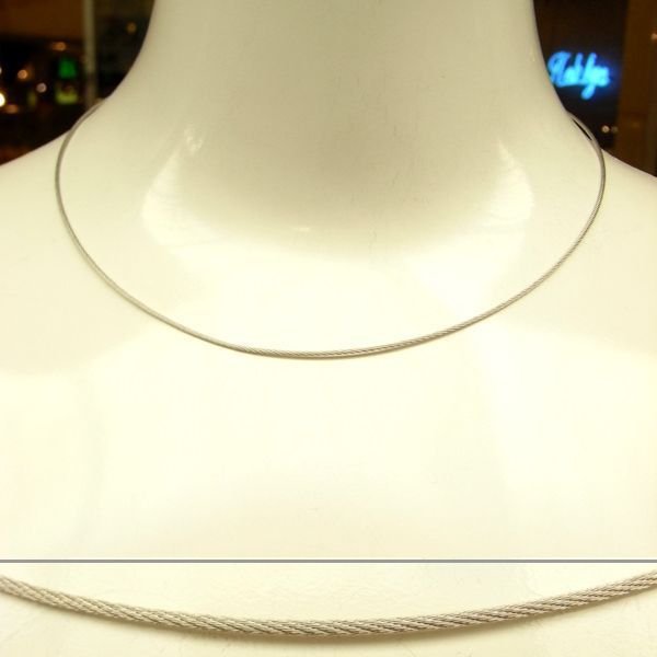 【新品】 K18WG 18金 ホワイトゴールド ネックレス イタリア製アクセサリー