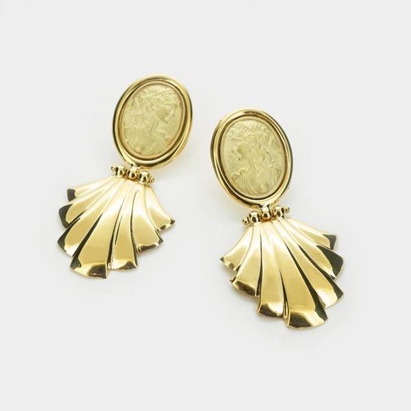 K18 ゴールド スタッドピアス イタリア製 限定1点 K18 イエロー・ホワイトゴールド スタッドピアス イタリア製