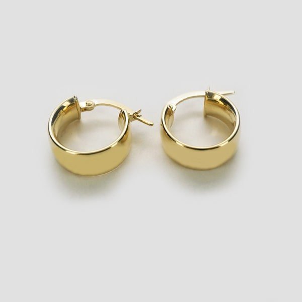 K18ゴールド フープピアス イタリア製– ジュエリー柿屋