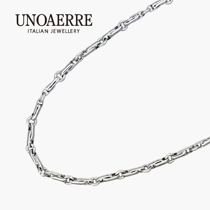 UNOAERRE/ウノアエレ K18ホワイトゴールド ネックレス 55cm イタリア製 ...