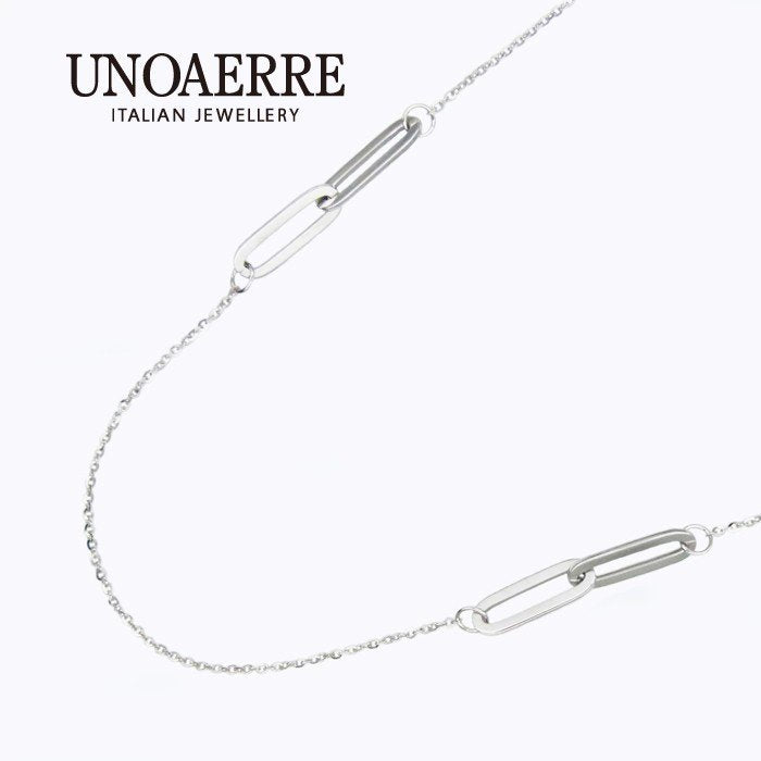 UNOAERRE/ウノアエレ K18ホワイトゴールド ネックレス 70cm イタリア製 / 023884