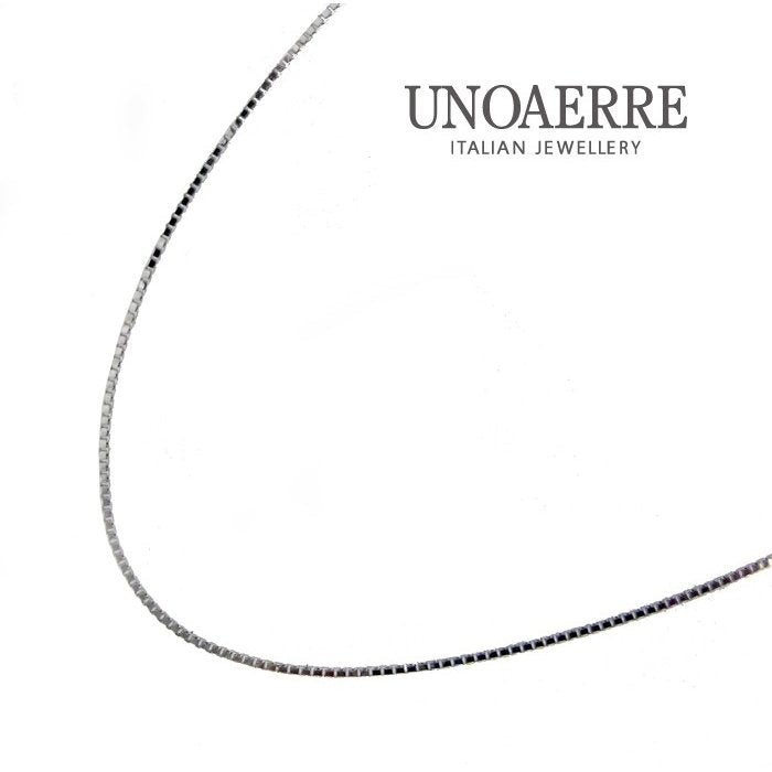 UNOAERRE/ウノアエレ K18ホワイトゴールド ベネチア ネックレス 42.5cm イタリア製