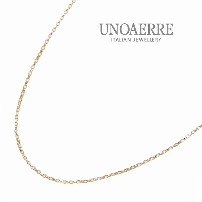 UNOAERRE/ウノアエレ K18イエローゴールド 丸小豆 ネックレス 45cm イタリア製 / 012433